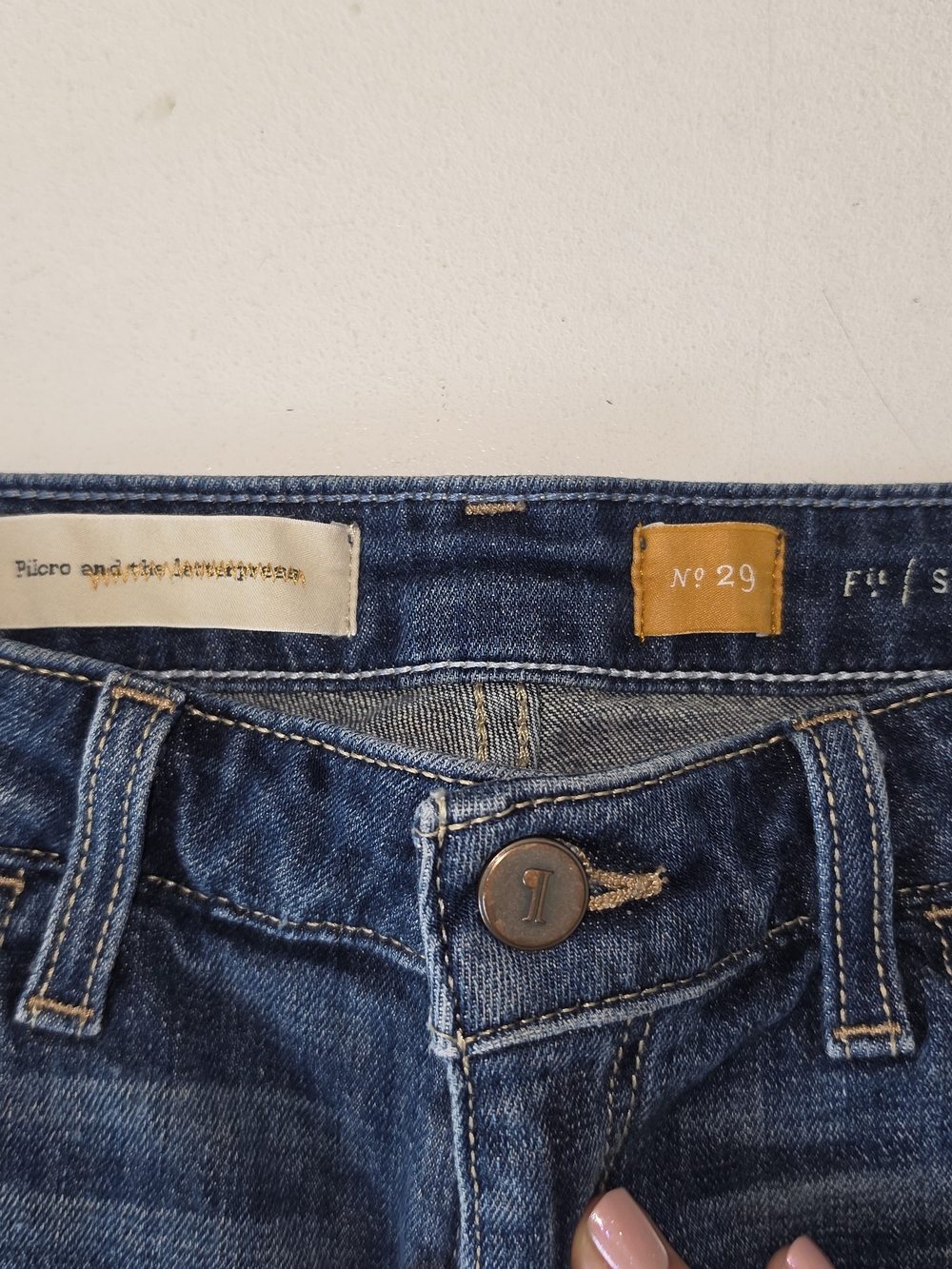 Pilcro and the Letterpress Blue Denim Women's Jean Shorts - Picture 2 of 4